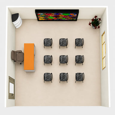 3d visualisation sample seen from above