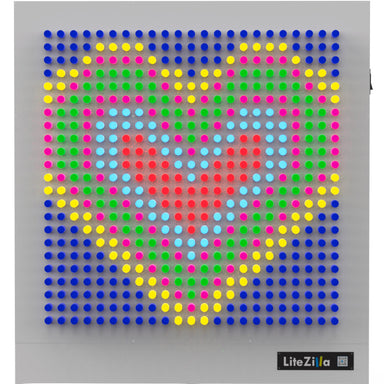 4x5 white frame litezilla light wall front view