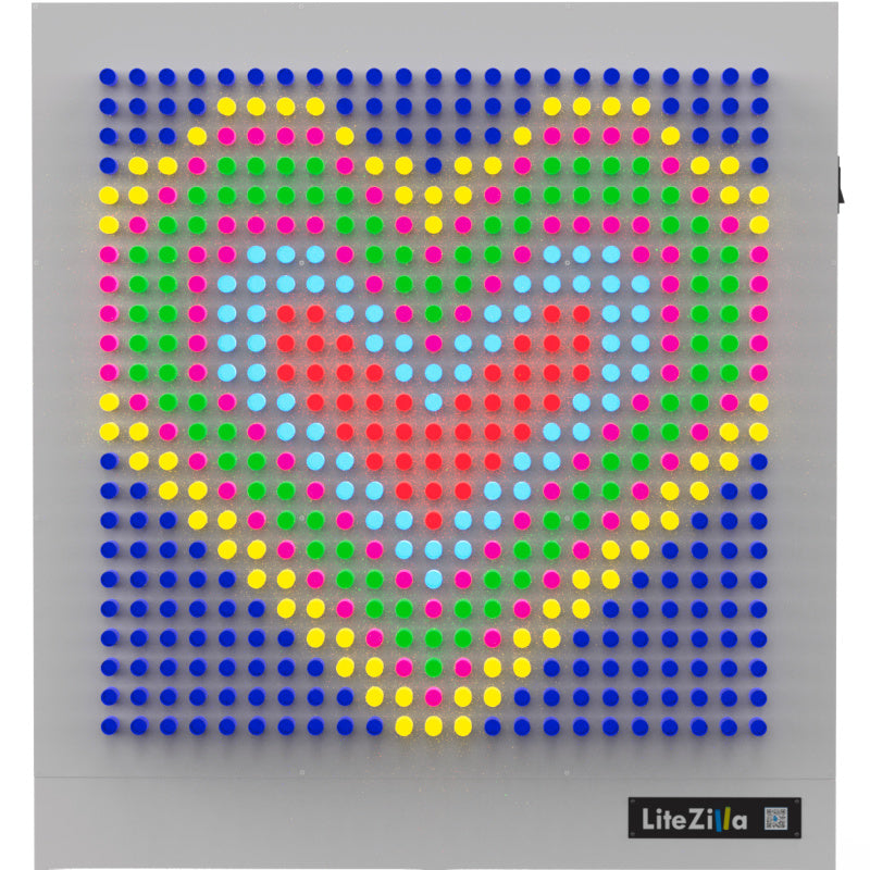 4x5 white frame litezilla light wall front view