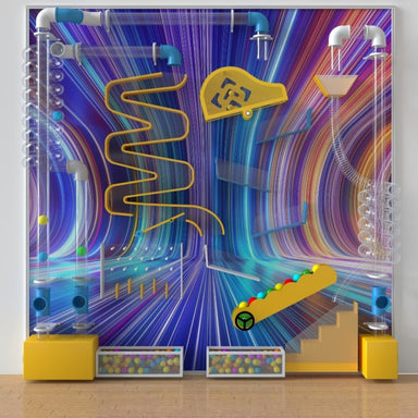 neon themed ball launcher front view