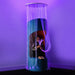 kid sitting inside round sensory fiber optic curtain