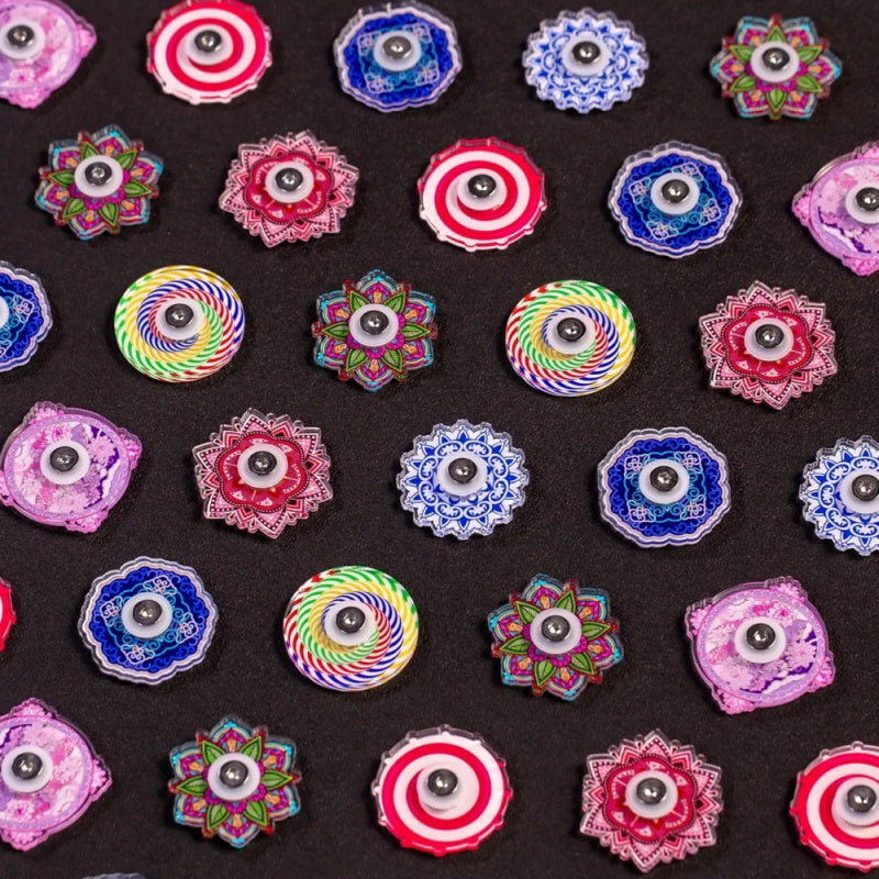 fidget spinner wall panel close up view 