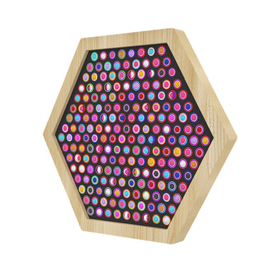 gyro ring themed hexagon calming panel by litezilla side view