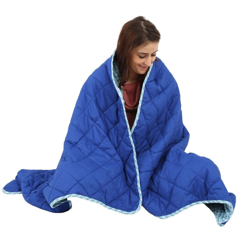 large size plaid weighted blanket