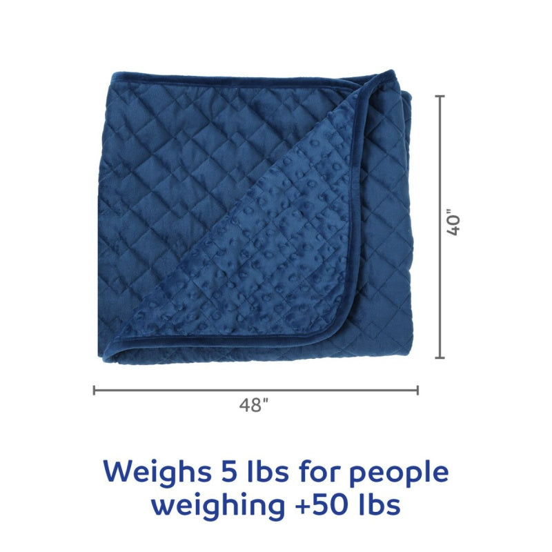 blue colour weighted blanket dimensions 