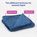 minky weighted blanket different texture sides