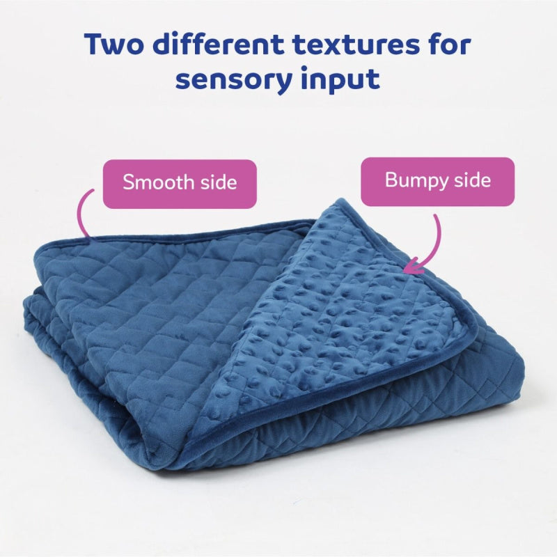 minky weighted blanket different texture sides