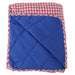 red colour plaid weighted blanket