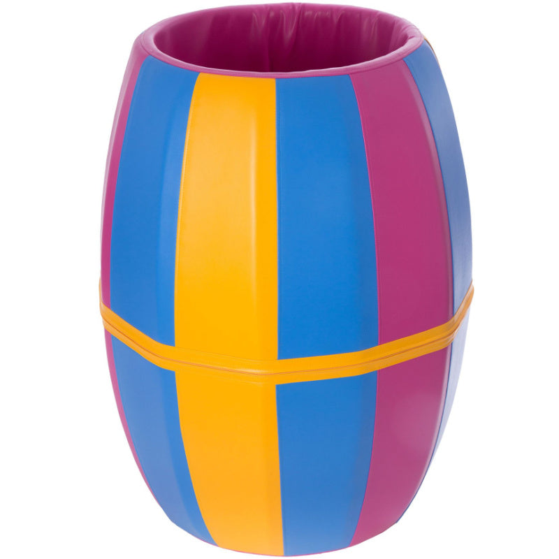 sansasoft play barrel for kids front view