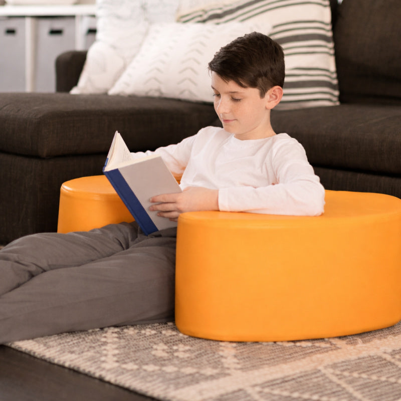 child using sensasoft squeezie seat 