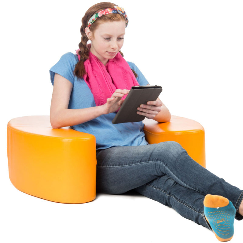 fun & function sensasoft squeezie seat large size orange colour