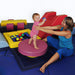 toddler soft play balance activity with parent