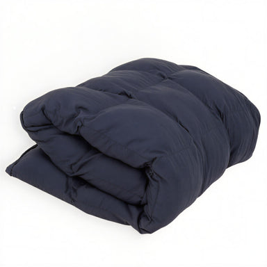 weighted comforter navy colour folded view